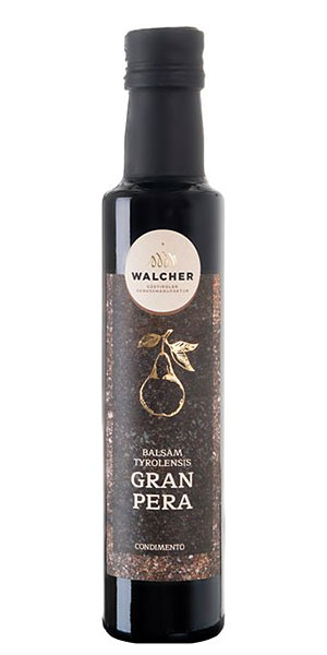 Walcher Essig Genussmanufaktur Balsam Tyrolensis Gran Pera Condimento